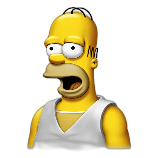 Homer simpson funny sticker