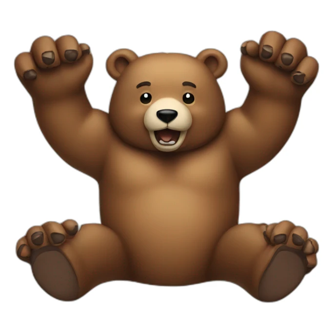 bear with 8 arms sticker