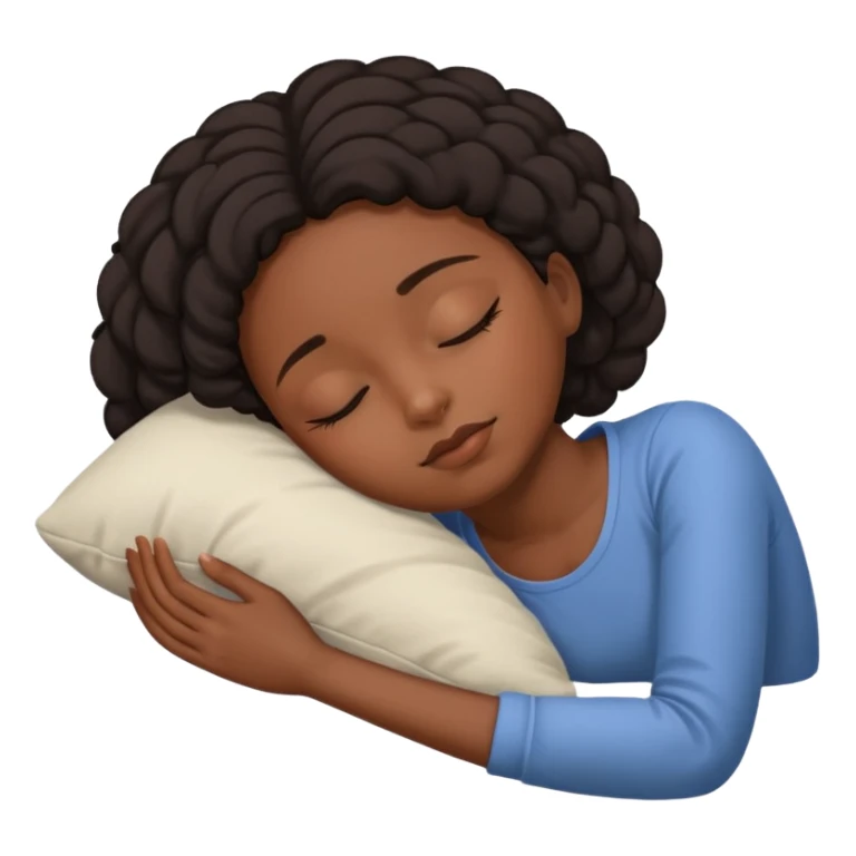 Asleep on the ground black girl sticker