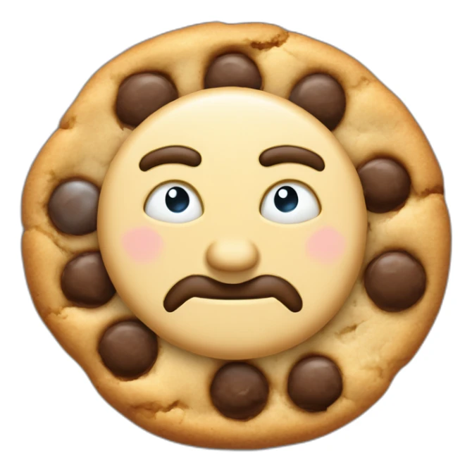 cookie in hand of Nikola tesla sticker