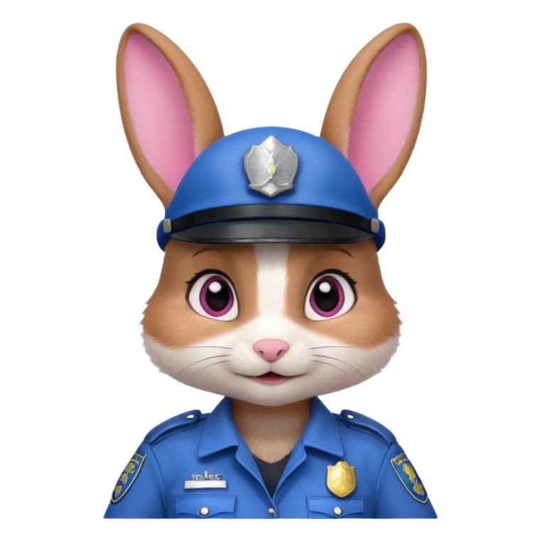 judy hopps with police suit from zootopia, Disney sticker