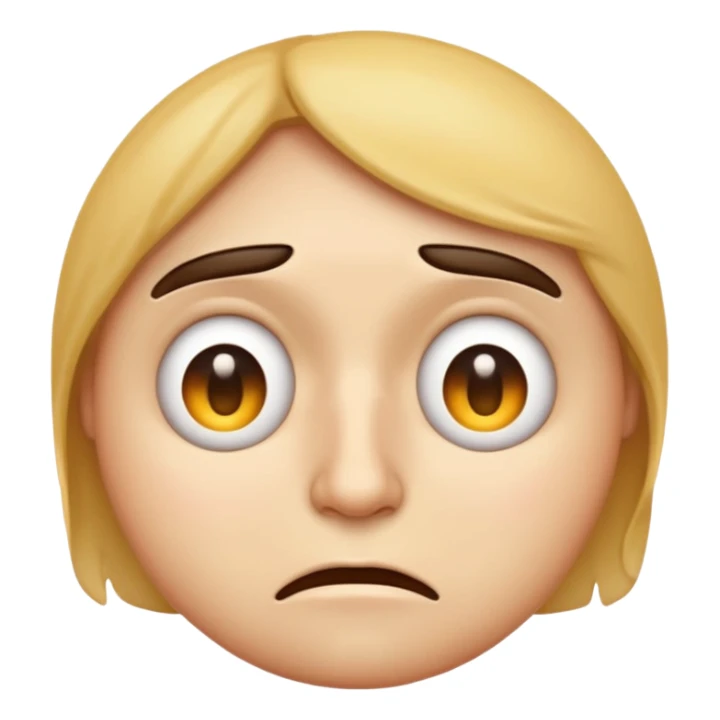 a very tired emoji with intense eyebags sticker