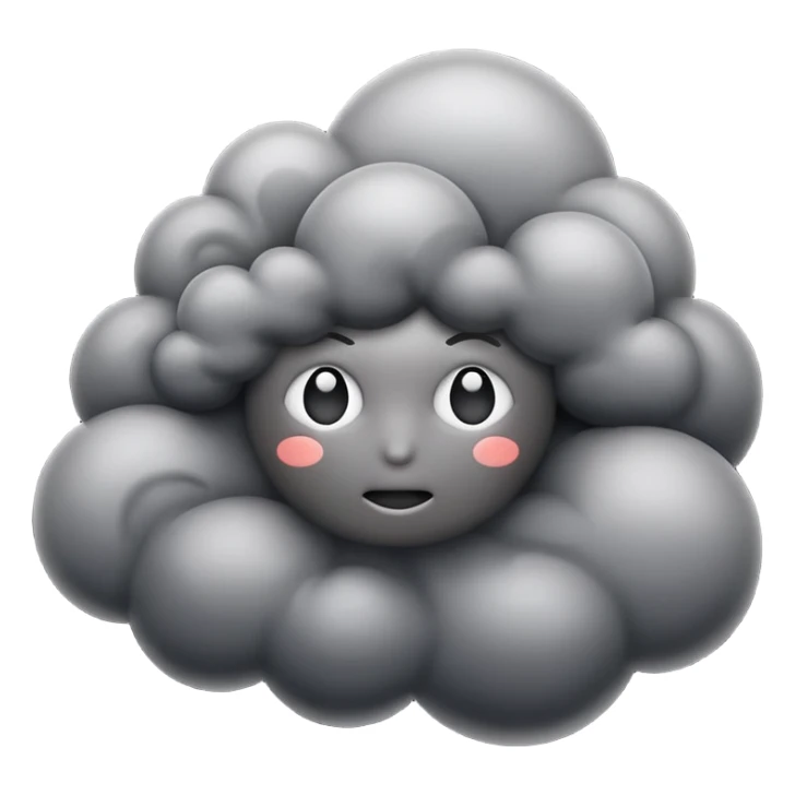 dark smoke rising sticker