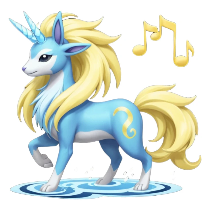 Manectric-Suicune-Meloetta-fusion-hybrid-creature  sticker