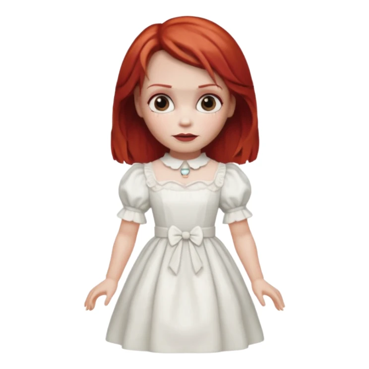 Annabelle doll (red hair) from The Conjuring movie sticker