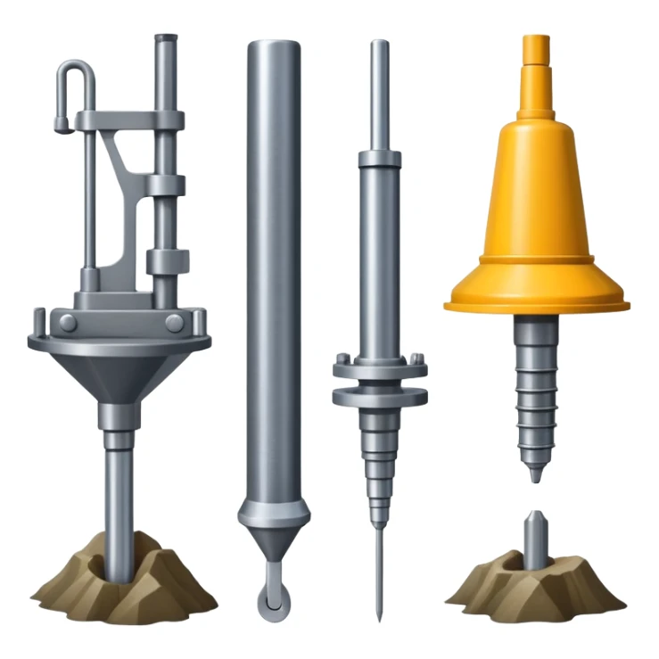 Specialized marine geology tools including sediment corers, rock dredges, and bottom samplers sticker
