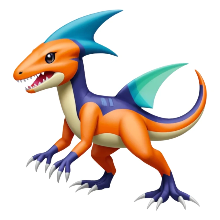 Meloetta-Garchomp-Pokémon-Fakémon-fusion-hybrid-creature sticker