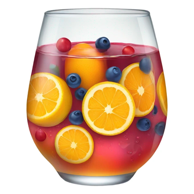 Glass of sangria sticker