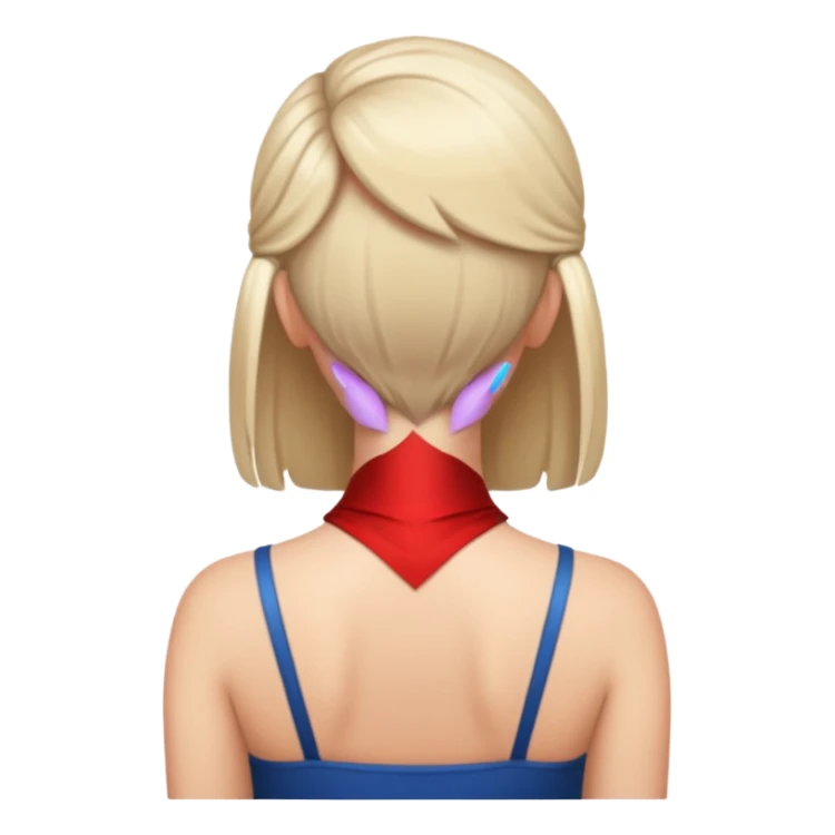 Woman booty cheeks from behind, naked sticker