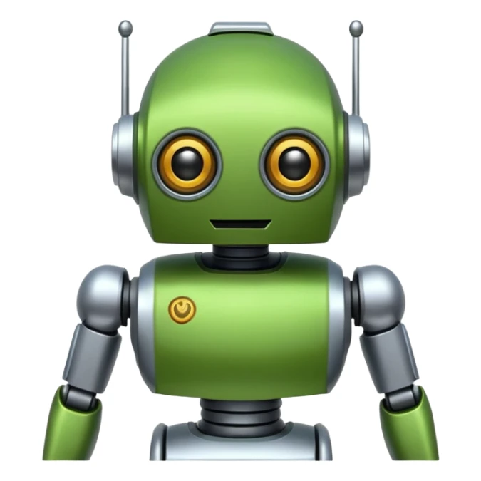 bana şu android yeşil robot maskotu ver sticker