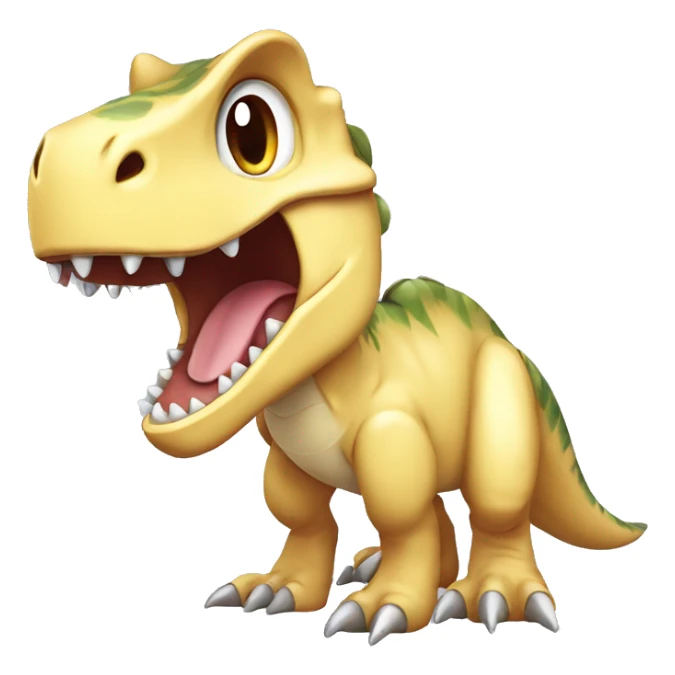 cute tyrannosaurus rex pokemon sticker