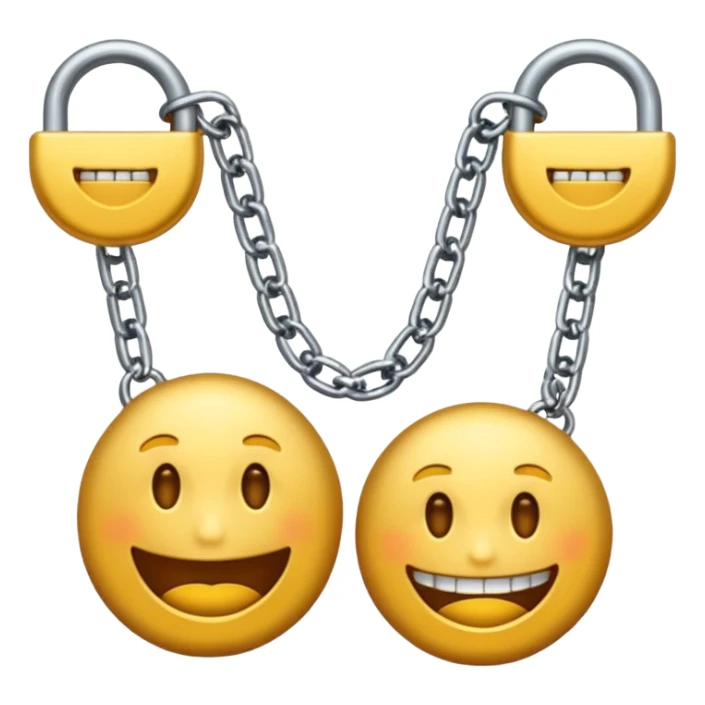 Emojis malandros con dientes de oro y cadenas de oro en el cuello  sticker