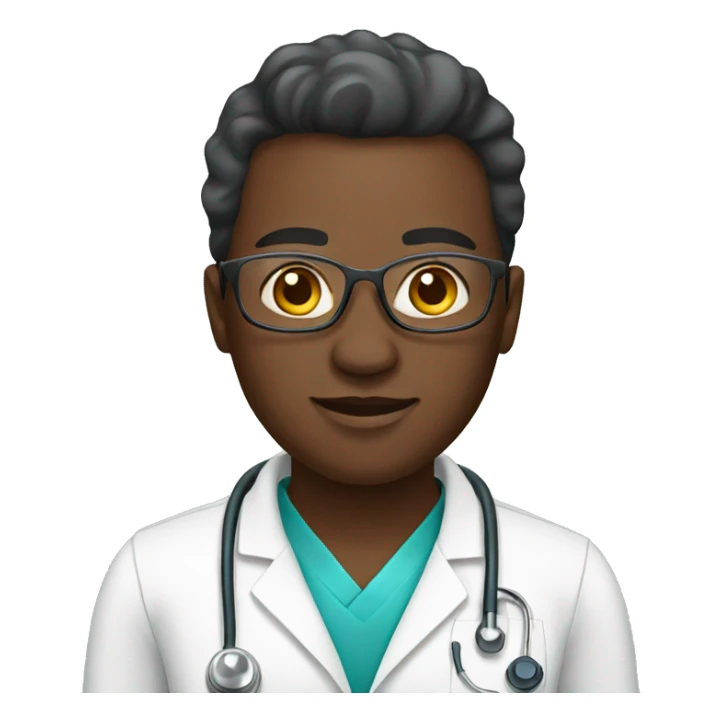 african healthcare technician sticker
