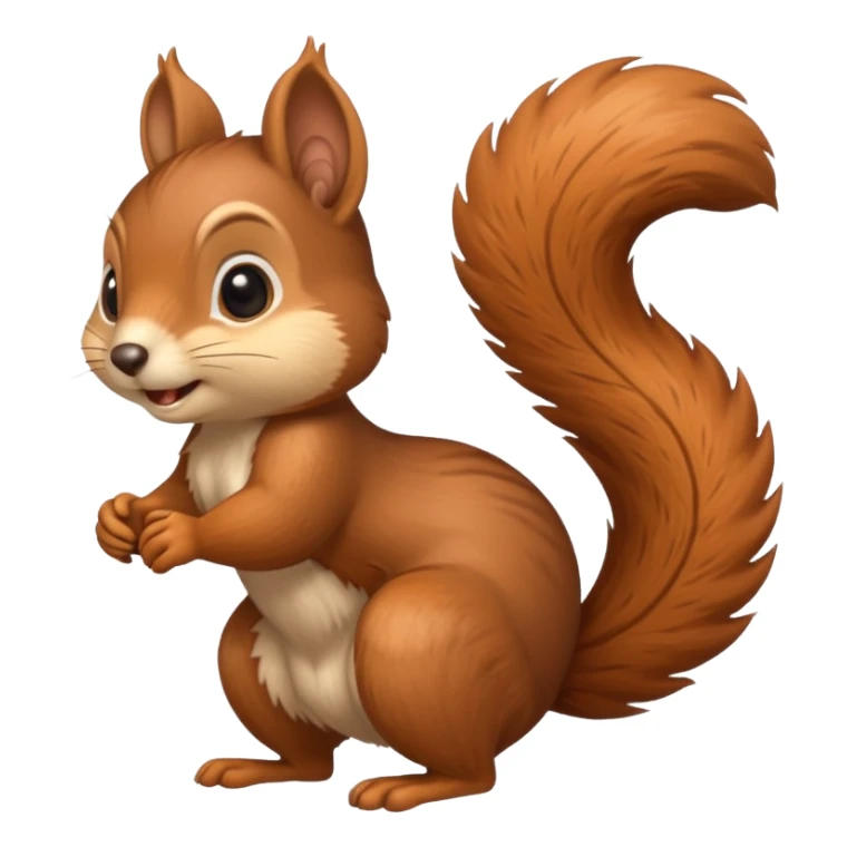 Cute squarrel full body with legs and all sticker