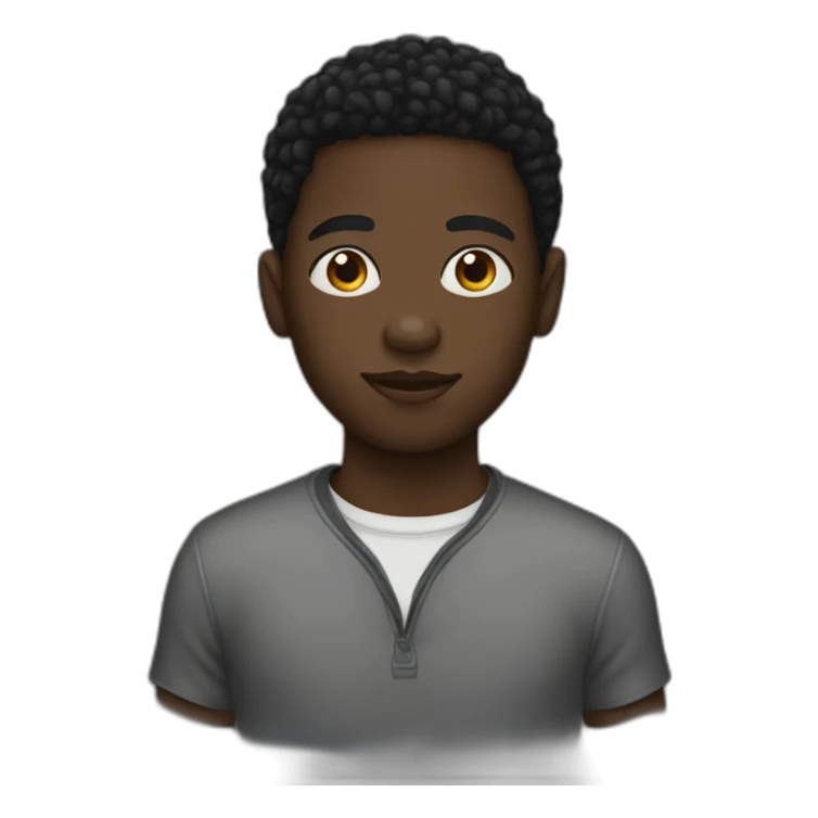 A black boy with dred sticker