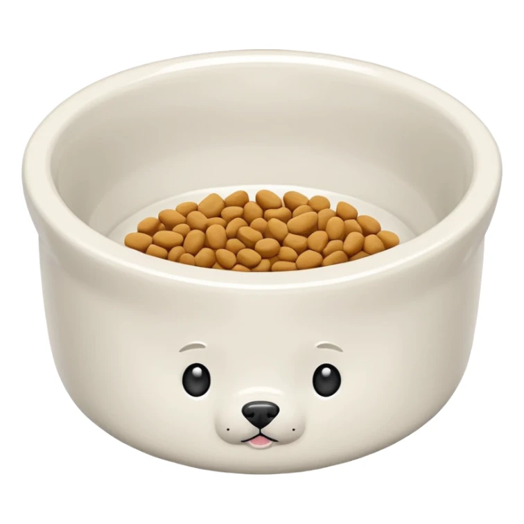 pet food bowl sticker
