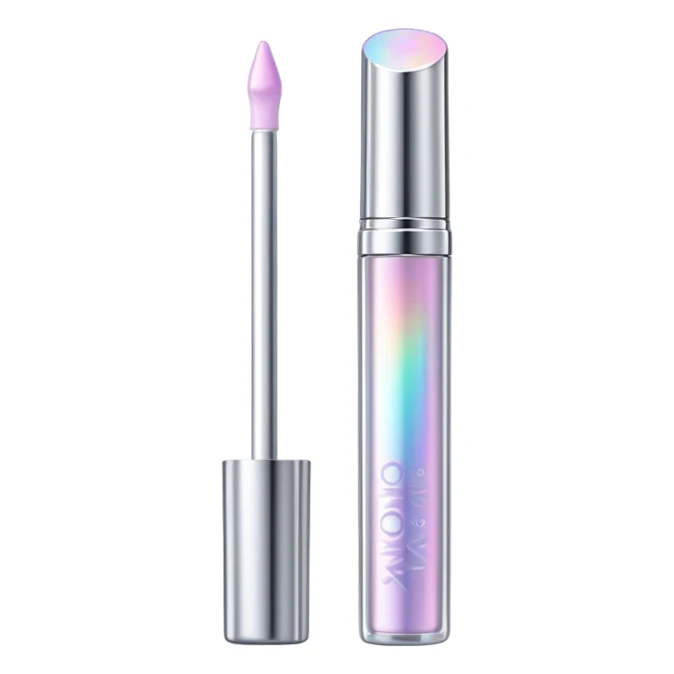 Y2K metallic lip gloss tube sticker