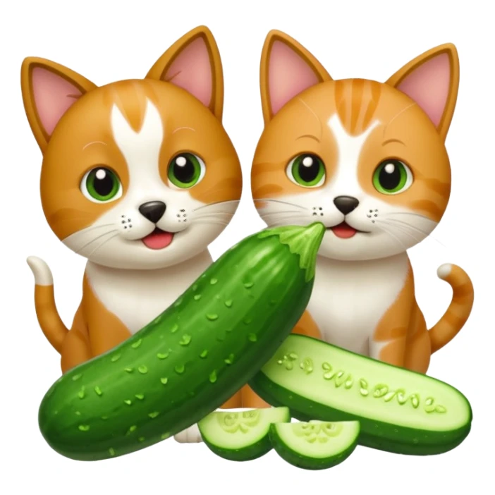 Köpekin yaninda kedi inside hiyar yesin sticker