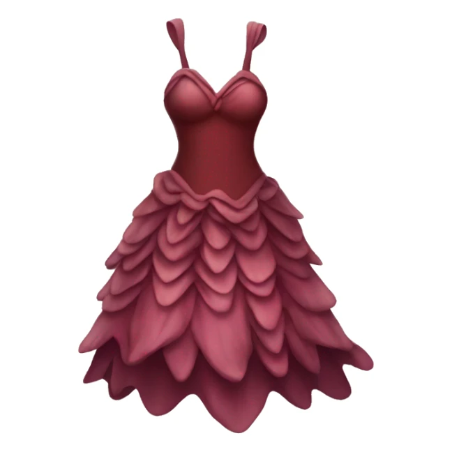 Burgundy fairy dress sticker