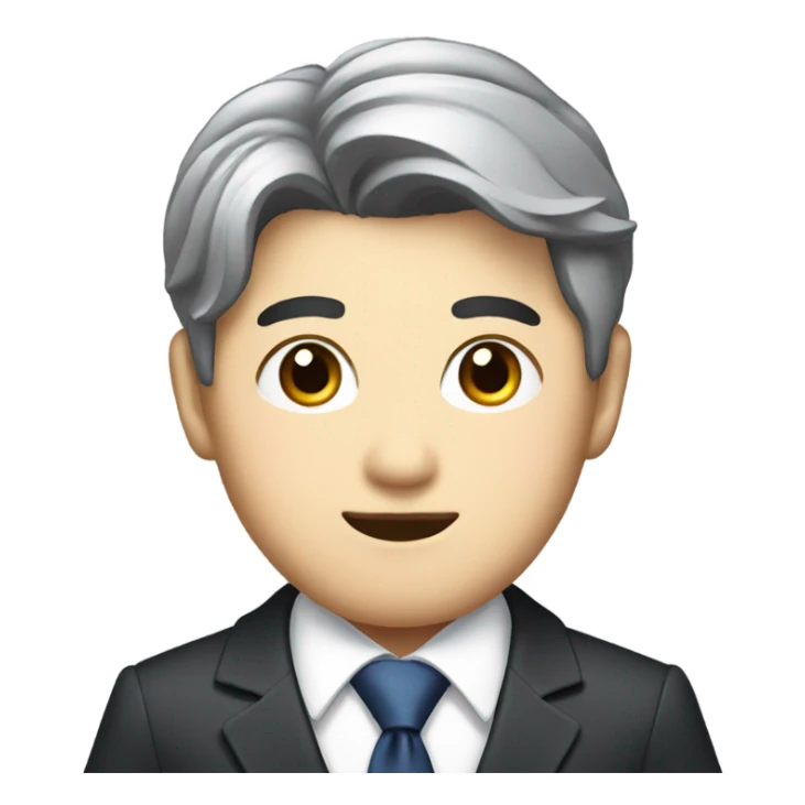 Korean idol businessman wearing  a suit sticker