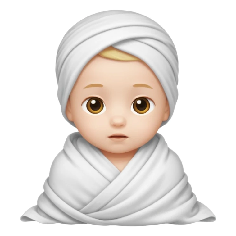 baby im Tuch eingewickelt. neugeborenes. sticker