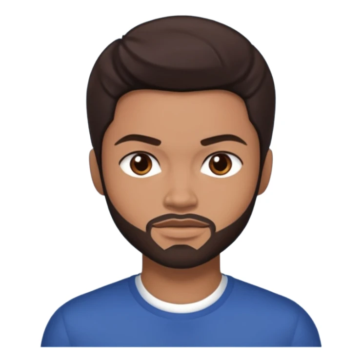 Eka Darville with dark brown hair sticker