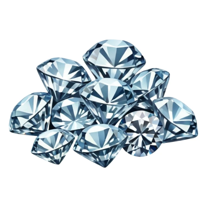 placer of mined diamonds sticker
