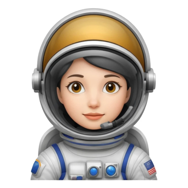 astronot women less details sticker