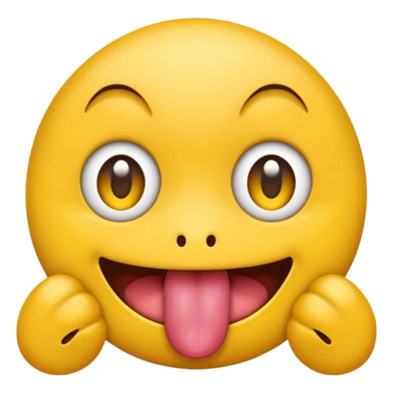 creat an emoji with x’s for eyes and it’s tongue sticking out, basic emoji style sticker