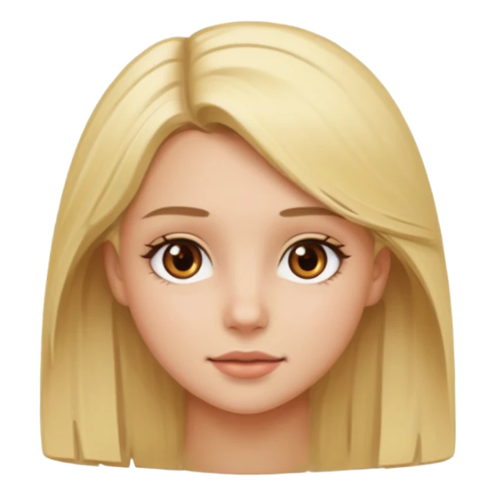 Garota loira, olhos castanhos sticker