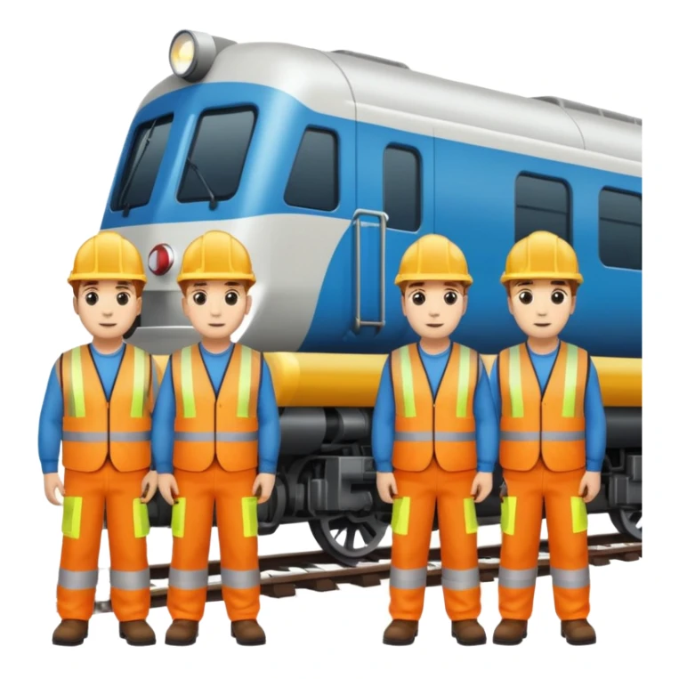 group of railway engineers sticker