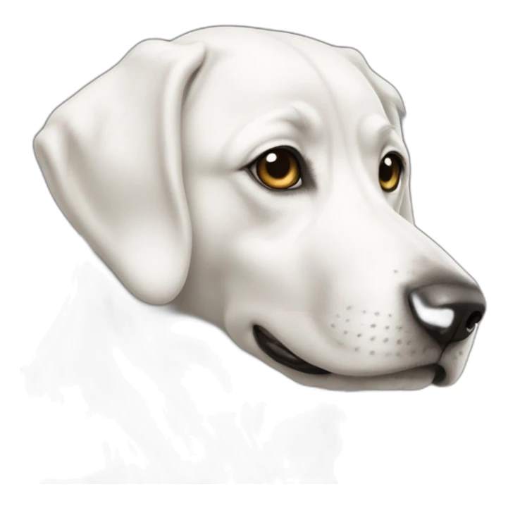 Chien blanc sticker
