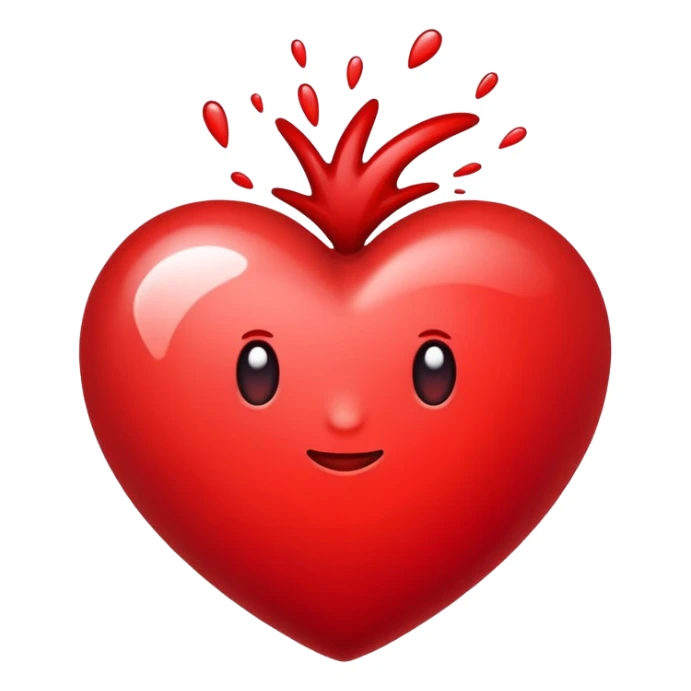 Ein Herz in rot wo ein unendlich Zeichen im Herz ist sticker