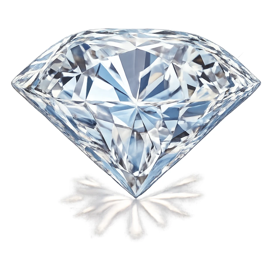 glamorous diamond, sparkling and radiant, no background sticker