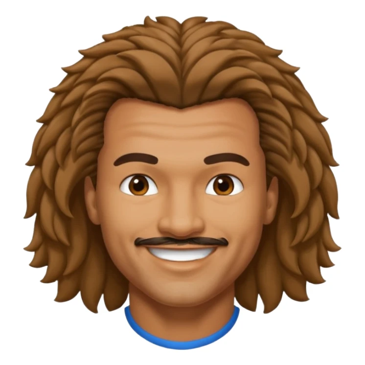 Ruud gullit with the iconic hair sticker