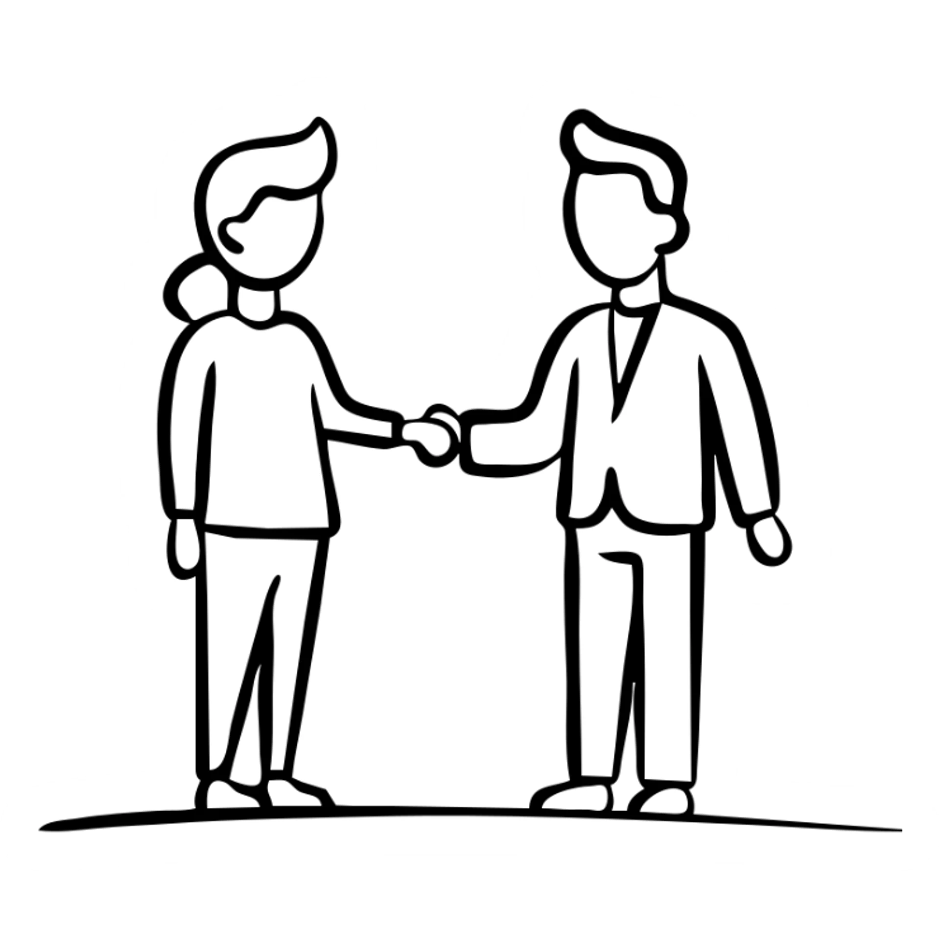 Company boss giving presentation to staff sticker