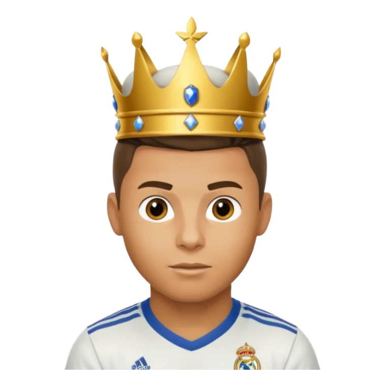 I want Ronaldo in Madrid and something over his head saying GOAT sticker