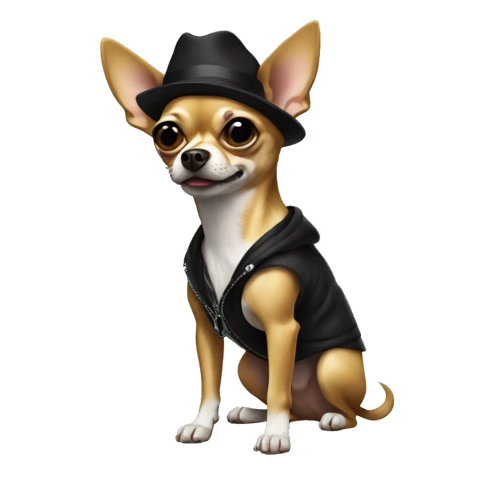 gangster chihuahua sticker