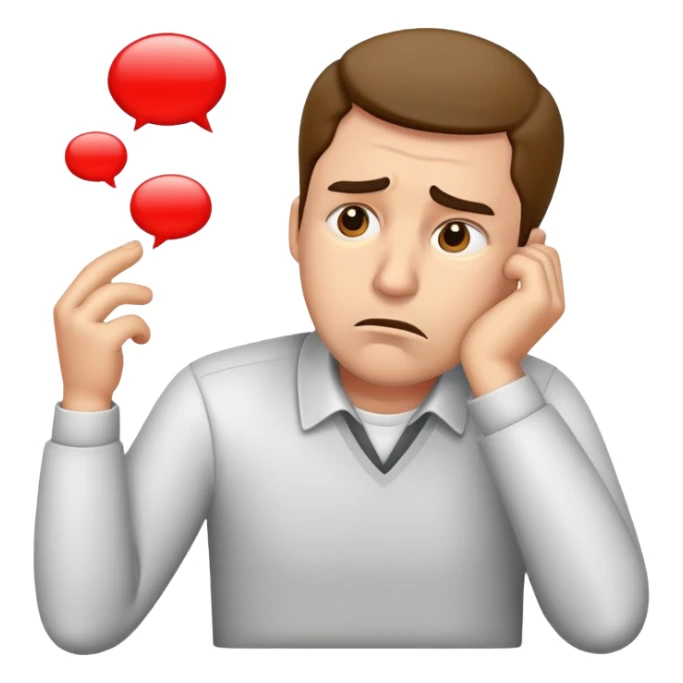 hình ảnh 1 người đàn ông đang có ý định bỏ nghề sticker