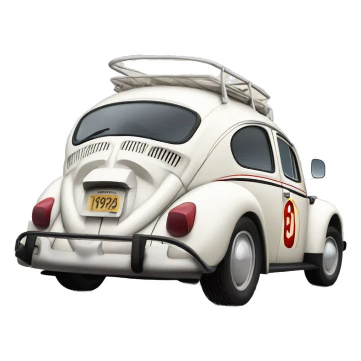 1973 Volkswagen Herbie the Love Bug themed Bug sticker
