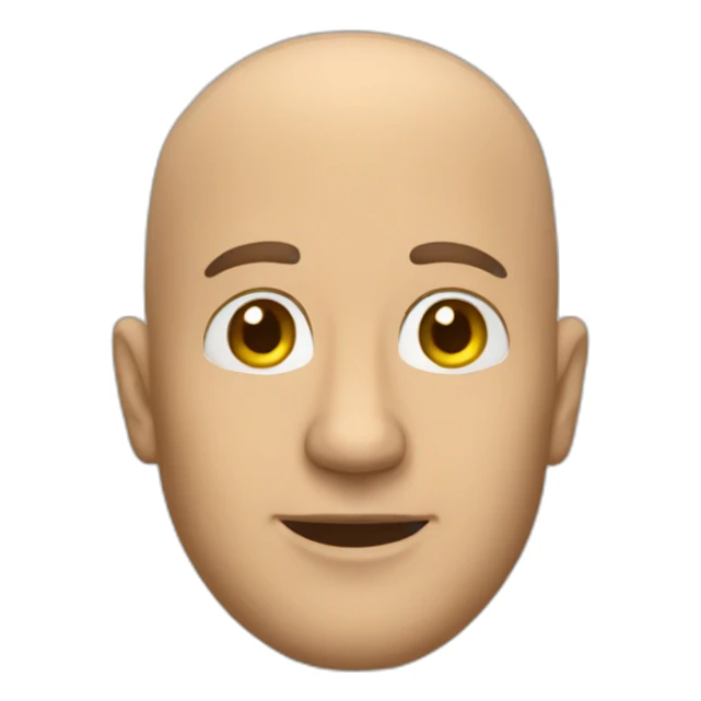 bald man taxi driver sticker