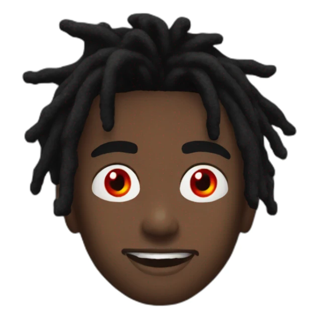 Playboi carti with red eyes sticker