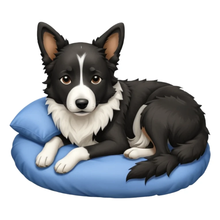  Dog blac and white sleep malinois and border collie  sticker
