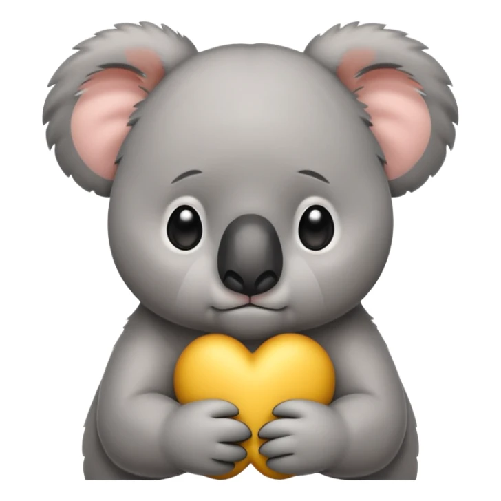 Cute koala frowning and sad  sticker