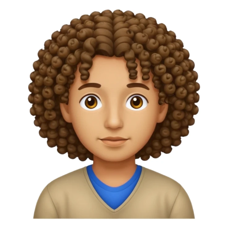 Hispanic with curly hair puerto rican sticker