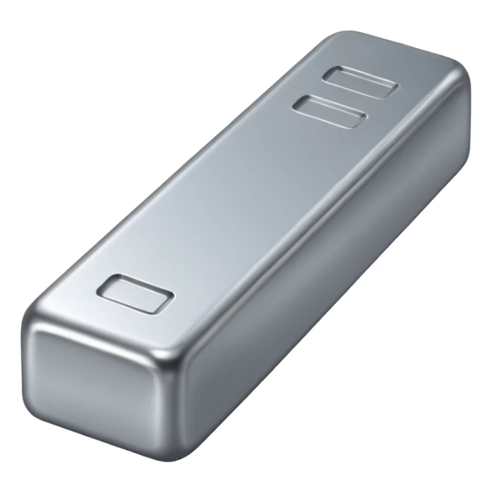 Create a silver bar that is visible in a small navigation bar for my jewellery shop website make it attractive for the navigation bar make it visible properly. Make the gold bar and silver similar or same in style sticker