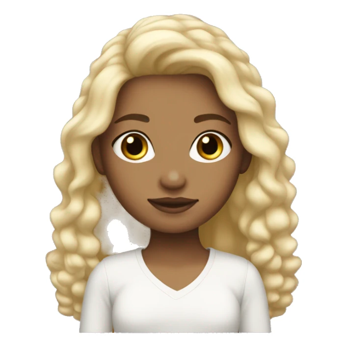 be brave blond hair white skin girl sticker