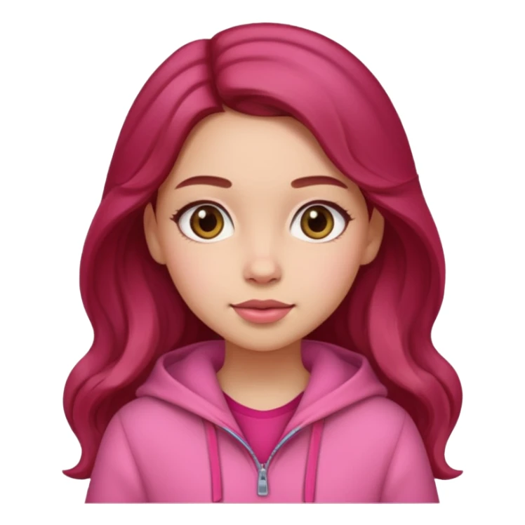 Lil tint girl pink and red sticker