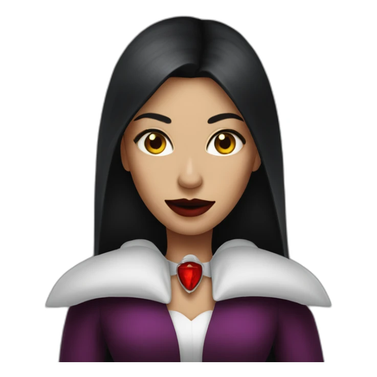 Women with Dracula haloween costume sticker