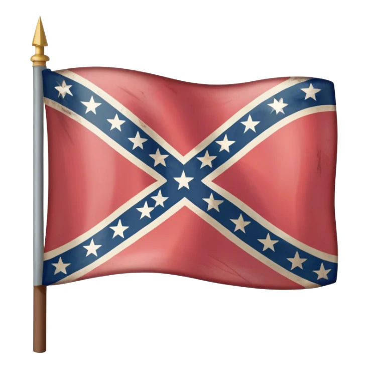 American south confederate battle flag sticker